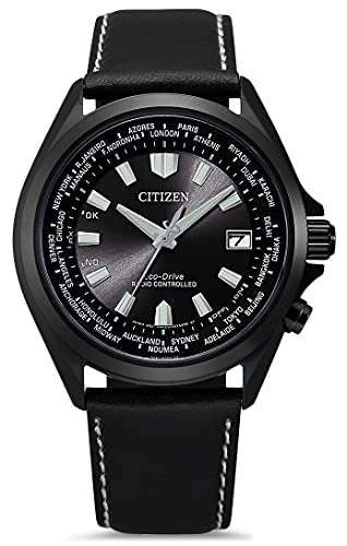 Preisvergleich Produktbild Citizen Herren Analog Quarz Uhr mit Leder Armband CB0225-14E