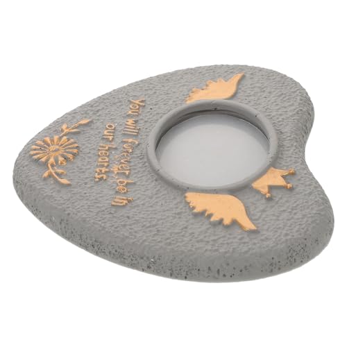 SMASOLO Lapide per Cane da Tomba Piccola in Pietra Commemorativa da Giardino per Animali Domestici, Resistente alle Intemperie, Incisione Personalizzabile e Leggera per Uso Esterno