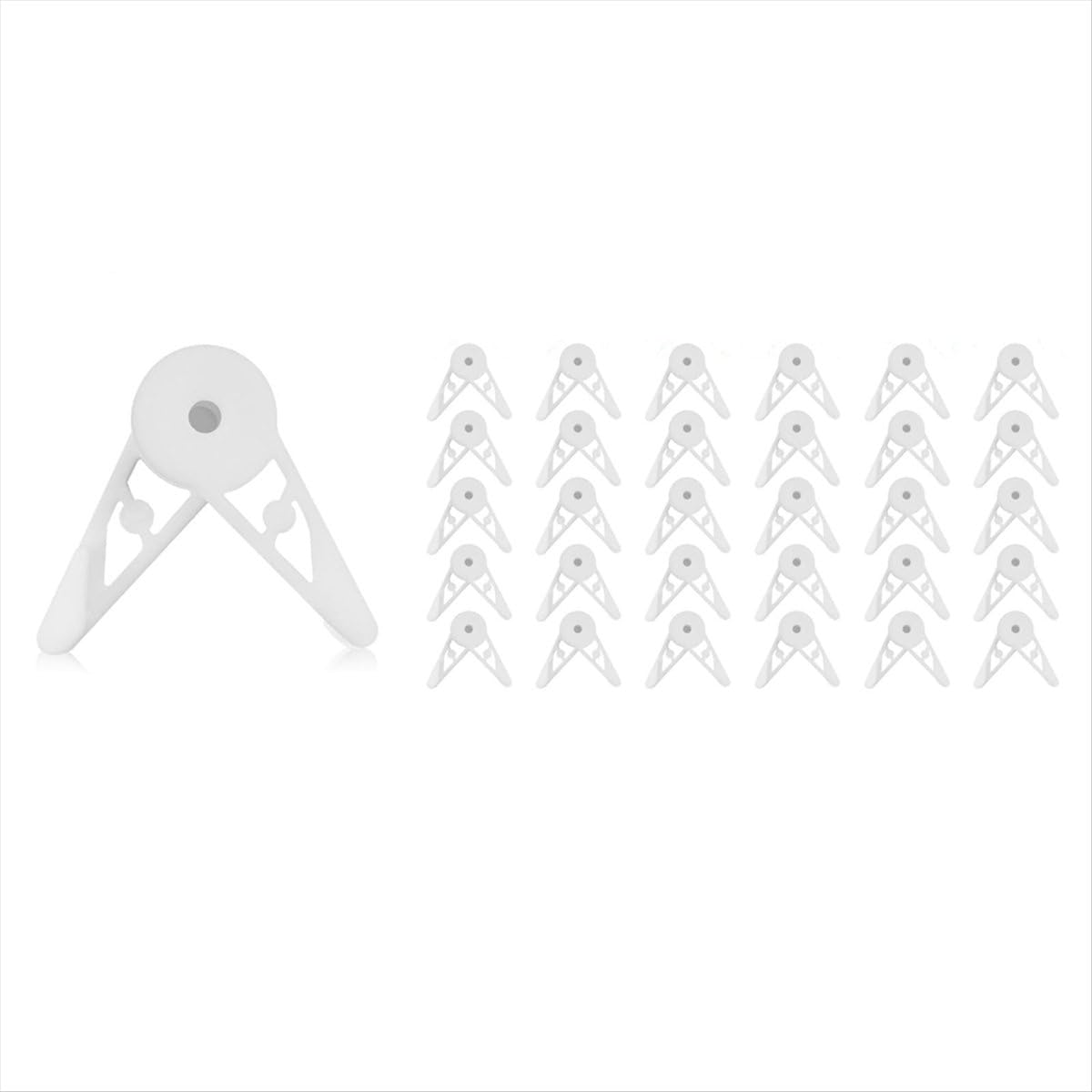 Bpqiang White 30 Pcs 360 Degree Adjustable Plant Clips Branches Bender Stem Trainer For Low Stress Training