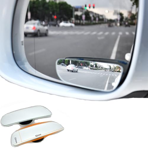 Espejo de Ángulo Muerto en Vidrio Real para Coche Lateral Ciego 360° Ajustable de Gran Ángulo 2