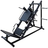 GOWE Leg Press Hack Squat Machine, Professional Adjustable Leg Press Machine for Home Gym with Linear Bearing, Specialty Hack Squat Machine for Full Lower Body Workout with Weight Storage