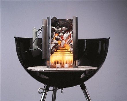 Cheminée d'allumage Weber Rapidfire pour allumer le charbon sans effort - 4
