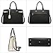 BOSTANTEN Briefcase for Women Leather Laptop Briefcase Shoulder Work Tote Bag Purse 15.6 Inch Black
