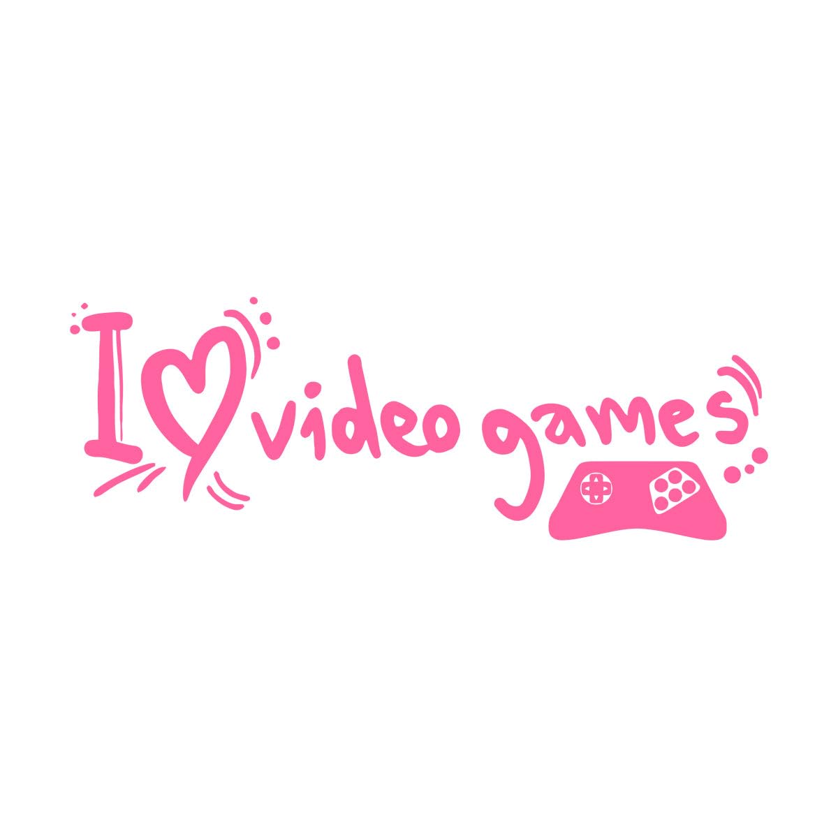 Vinyl Wall Decal Quote Video Game Gamer Teen Room Gaming Wall Stickers Game Room Decoration Decals Removable Wallpaper Large - 42x114cm