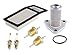 HIFROM 72368G01 Air Filter 26591G01 Oil Filter 72084-G01 Fuel Filter Spark Plug Kit for EZGO TXT, Medalist 4 Cycle 295cc / 350cc Golf Cart 1994-2005 Replacement Parts