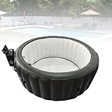Spa Gonflable 2 6 Personnes, Bain à Remous Portable avec 150 Jets de Bulles et Température Contrôlable, Parfait pour la Détente Extérieure avec Matelas Indépendant et One Click Inflation(180 * 71 cm)