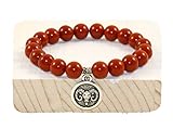 Pulsera de Jaspe Rojo de 8 mm Pulsera de Jaspe Rojo de 8 mm de Grado AA, Pulsera Aries del Zodiaco, Joyería de Astrología, Cuentas de Piedras Preciosas, Curación, Regalo de Cumpleaños