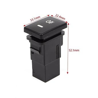 DC12V Front Fog light Push Switch 4 Wire Button For Prius Toyota Corolla Camry
