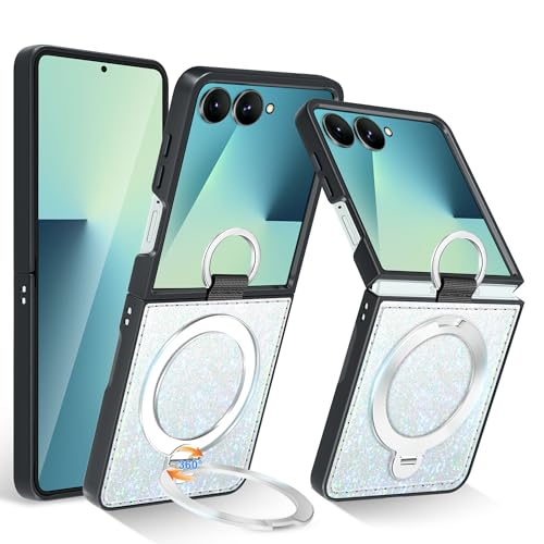 Coque Samsung Galaxy Z Flip 7 compatible MagSafe avec anneau rotatif 360