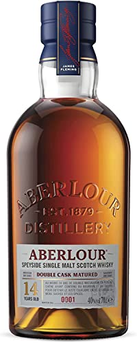 Aberlour Speyside 14 Jahre Single Malt Scotch Whisky, Schottischer Double Cask Matured Scotch, Reifung in American Oak & Sherry Casks, 1 x 0,7 L