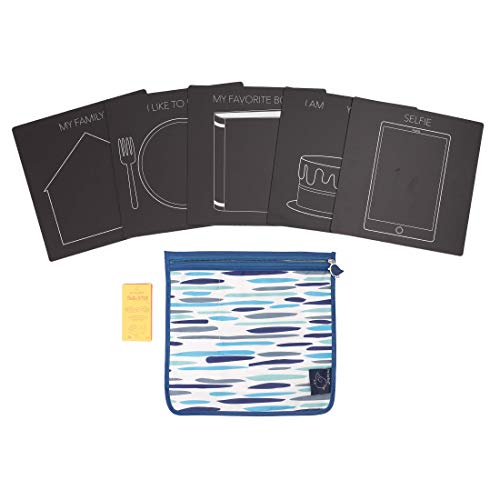 Jaq Jaq Bird Bored Boards Selfie Boards Activity Set | Erasable and Reusable Chalk Boards Toys | Educational | Travel Ready | Portable & Mess-Free | Includes Dust-Free Chalk