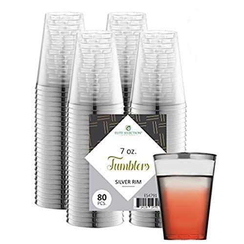 Best Deal Elite Selection Silver Rimmed Shot Glasses  Pack of 80