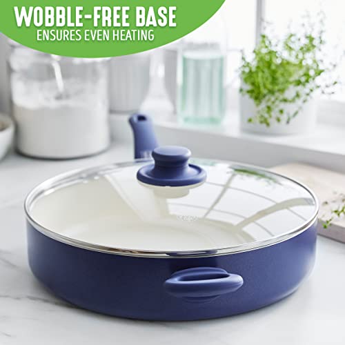 image for Greenlife Soft Grip Healthy Ceramic Nonstick, 5QT Saute Pan Jumbo Cook