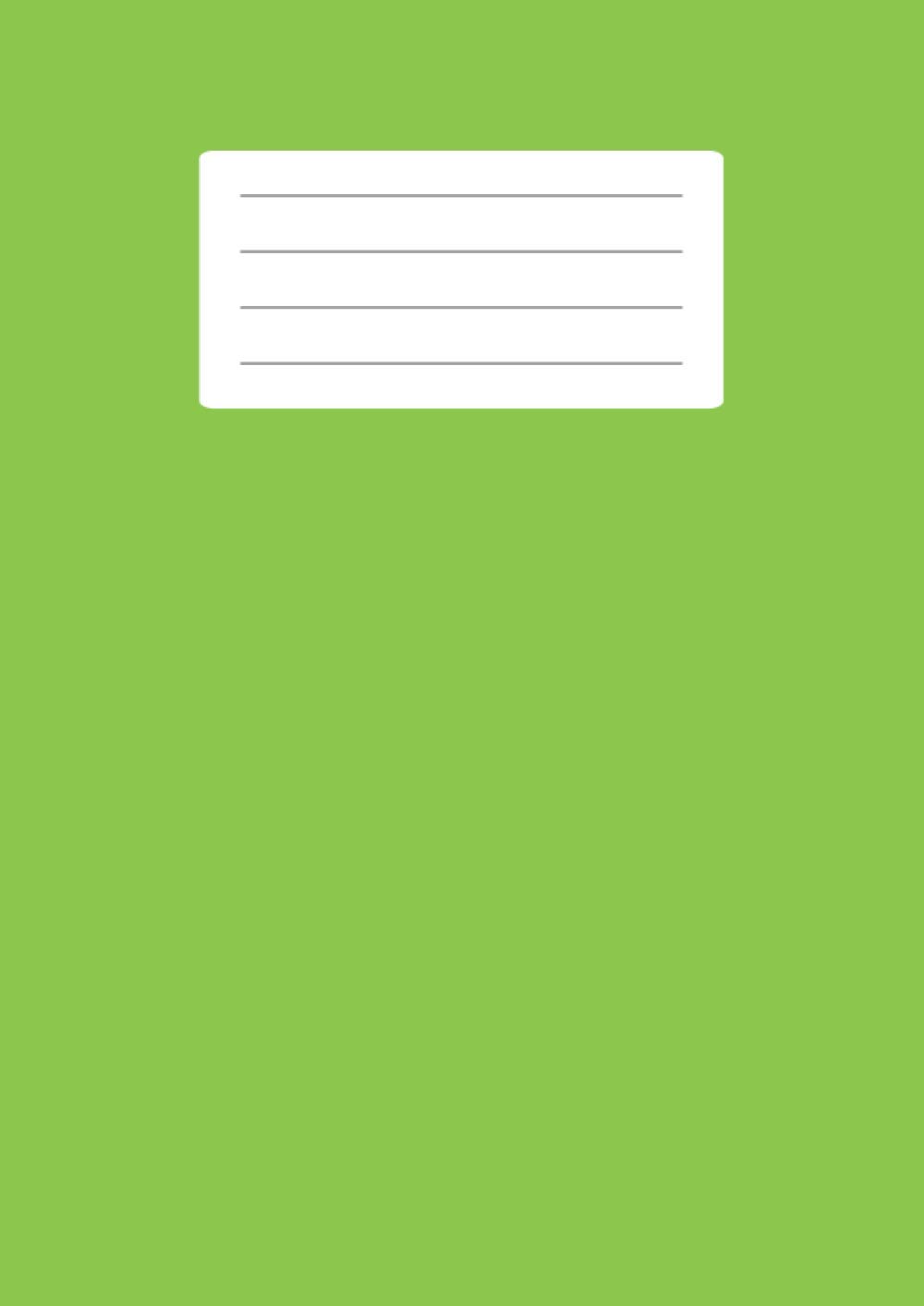 15mm Squared Exercise Book A4: 15mm (1.5cm) Squares/Quad/Grid Ruled Paper School Notebook Exercise Books for Kids/ Children, 100 Pages A4, 90gsm, School Maths - Green Cover