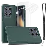 Picture of Jeylly Phone Case for Motorola Edge 2025 Case with Lanyard, [2 Pack HD Screen Protector] Military Grade Heavy Duty Protective Shockproof Rugged Cover for Moto Edge 2025 6.7-inch, Green