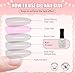 GAWRJ Gel Nail Glue for Clear Acrylic Nail Tips 2 Pcs 15ml Long Lasting Nail Gel Kit for False Nails Tips, Base Blooming Nail Gel, Christmas Nail Art, U V Light Required