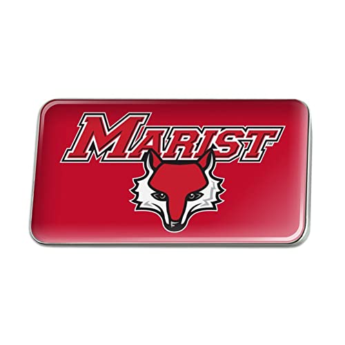 Marist College Red Fox Logo Metal Rectangle Lapel Hat Pin Tie Tack Pinback