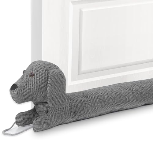 SUPERFA 107cm Heavy Door Draft Excluder Cushion, Weighted Dog Draft Excluder for Doors Cushion, Door Draft Stopper for Bottom Seal
