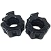 Greententljs 1 Inch Barbell Clamps Clip Quick Release Locking Barbells Pro Workout Weight Collar Clips Lock Weights Plates 1'' Diameter Standard Bar for Weightlifting Fitness Training(Black)