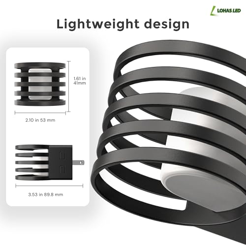 Image of L LOHAS LED Night Light, 4 Pack 3CCT Night Lights Plug into Wall, Amber /3000K /5000K Adjustable Color Temperature Night-Lights, Dimmable Nightlight with Dusk to Dawn Sensor for Bedroom Hallway Bathroom