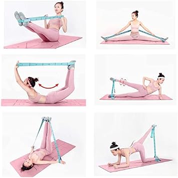 Elastic Stretching Strap with 11 Loops, Multi-Loop Yoga Stretching Strap Elastic Exercise Band, Improve Flexibility Arm Leg Stretcher Straps Home Gym Equipment for Physical Therapy Pilates Gymnastics