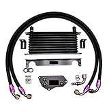 Oil Radiator Cooler SK Custom Oil Cooler Kit Compatible with BMW 3 Series F30 F31 F35 F20 N20 N26 N51 N52 N53 Engine Oil Cooling Kit Car Modification Radiator Replacement Parts