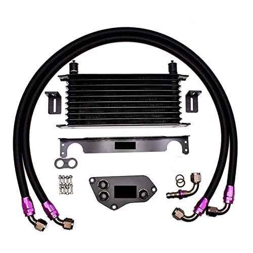 Oil Radiator Cooler SK Custom Oil Cooler Kit Compatible with BMW 3 Series F30 F31 F35 F20 N20 N26 N51 N52 N53 Engine Oil Cooling Kit Car Modification Radiator Replacement Parts