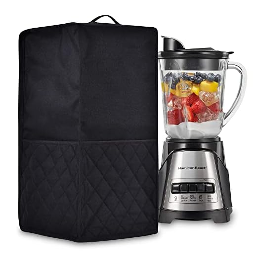 Zbeiur Kitchen Blender Dust Cover,Blender Covers Compatible with Ninja Foodi Blender,Juicer Cover with Accessory Pocket. Waterproof Fabric, Easy to clean (Black)