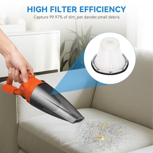 Image of 3 Pack VF200SP Filter Replacement Compatible with BLACK & DECKER VF200SP Hand Vacuum Cleaner, Models #'s BDH1800S, BDH2000SL, BDH2000SLB, Compare to Part # 90543043-01