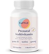 FullWell Women's Prenatal Multivitamin with Lemon Essence, Registered Dietitian Formulated, Easil...