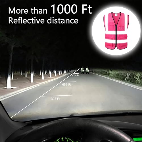 Image of Reflective Safety Vest for Men Women Construction Vest Meet ANSI /ISEA Standard