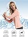 FKEEP Women's Tennis Golf Shirt Long Sleeved Top Sport Activewear V-Neck Workout Athletic (Pink, L)