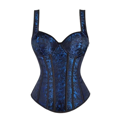 Corset moulant pour femme bleu idéal pour sublimer une robe de soirée en 5XL