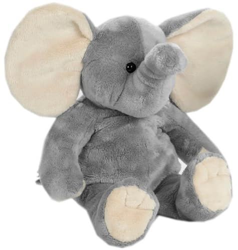 HEUNEC BESITO Éléphant en Pet Taille L doudou peluche géante animaux de la jungle gris