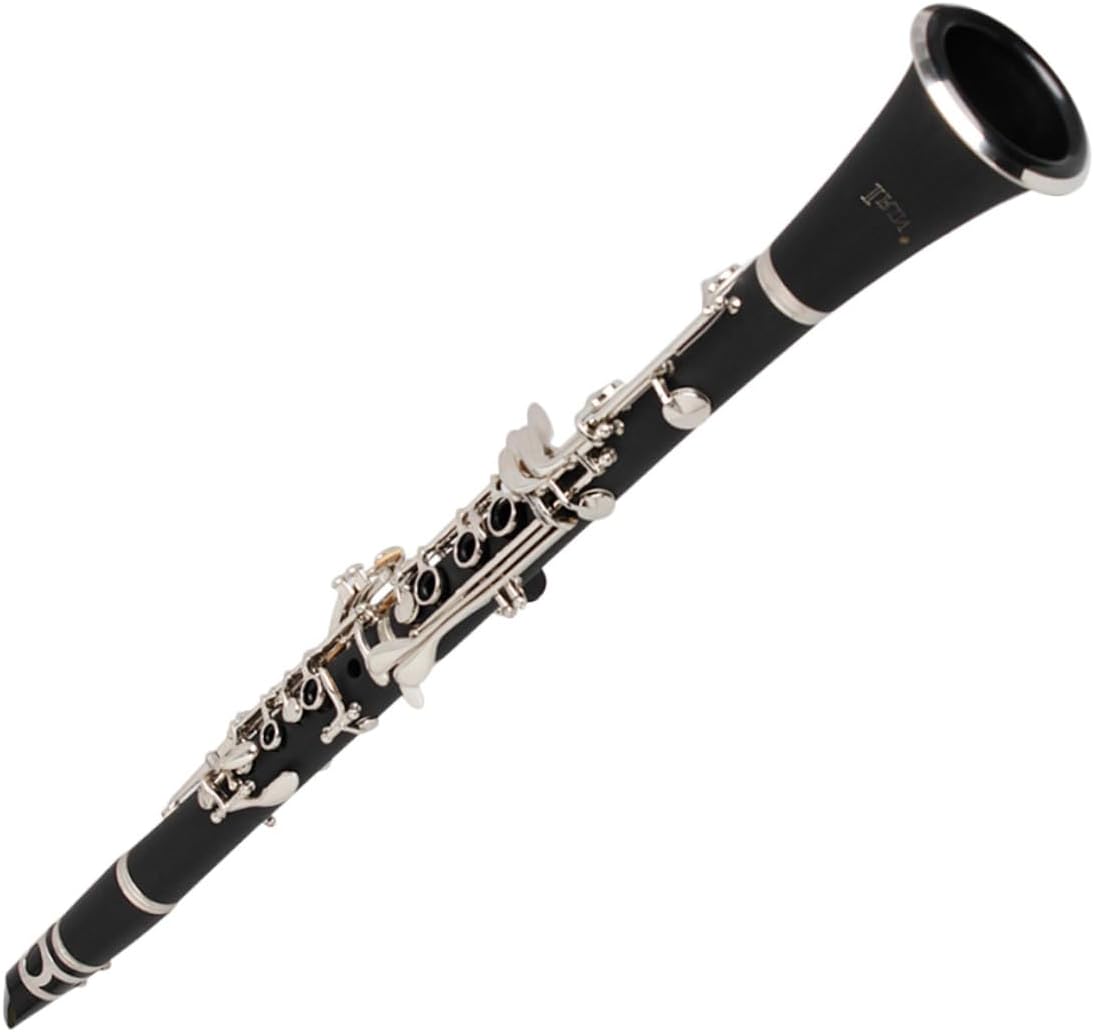 Bakelite Clarinet for Students Lightweight Ergonomic Design Easy Maintenance Material Consistent Sound for Beginners Orchestra and Band Performance in Black