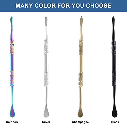 Suiwotin 16PCS Wax Carving Tool, Stainless Steel Sculpture Tool Wax Tools Kit Sculpting Tool Spoon, Double-Headed 4.6