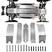 RCHUBAM 5pcs Protector Skid Plate Set Stainless Steel Chassis for 1/5 TRX X-Maxx XMAXX 6S 8S RC Car