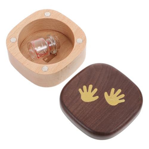 HEMOTON Boys and Girls's Tooth Fairy Holder Teeth Keepsake Box Hand-Drawn Design Protect Preserving Memories Present for Christmas Birthday Year