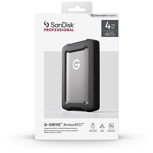 G-Drive ArmorATD 4TB evita pérdida de datos con este disco duro externo portátil 7