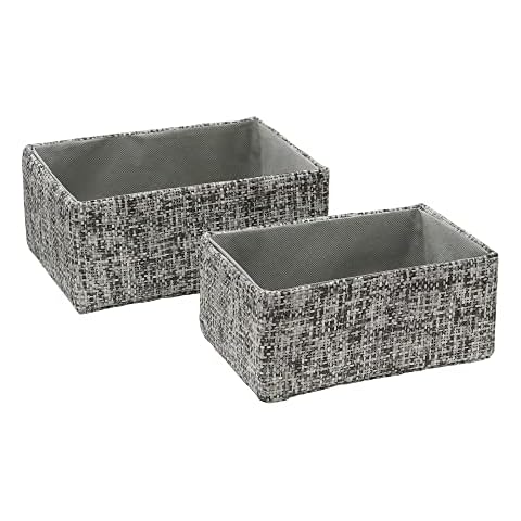 JVL Urban Set of 2 Rectangle Baskets Cover