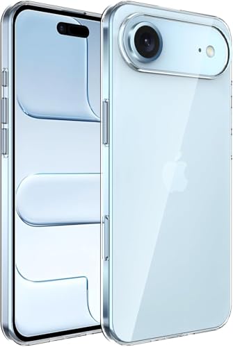 Captor Cover iPhone Air, Custodia Trasparente in Silicone Morbido, Anti-Ingiallimento, Flessibile e Resistente per iPhone Air Cover (Bordi Rialzati)