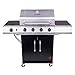 Char-Broil 463353021 Performance 4-Burner Cabinet-Style Liquid Propane Gas Grill, Stainless/Black