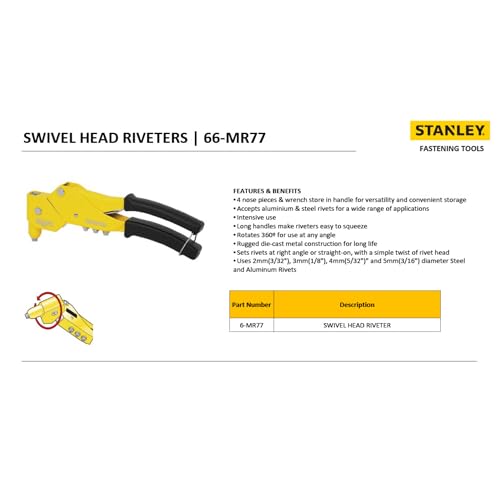 Stanley Pince à riveter tête tournante - vue 9