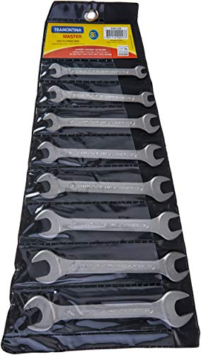 Tramontina 42001208, Jogo de Chaves Fixas 8 Peças, Corpo em Aço Especial