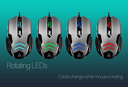 Adesso Imouse X1, The Multi-Color 6-Button Gaming Mouse (Red) #TOP4