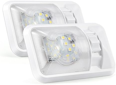 Kohree 12V Led Light Campervan Van Car Interior Lights 24X5050SMD LED 640 Lumens with ON/OFF Switch White for Trailer Camper Van Bus Caravan Boat Motorhome Kitchen Bathroom Bedroom (2Pcs)
