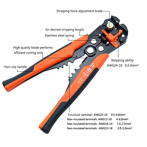 Connecteurs de sertissage et pince SN-16WF pour couper le câble électricien