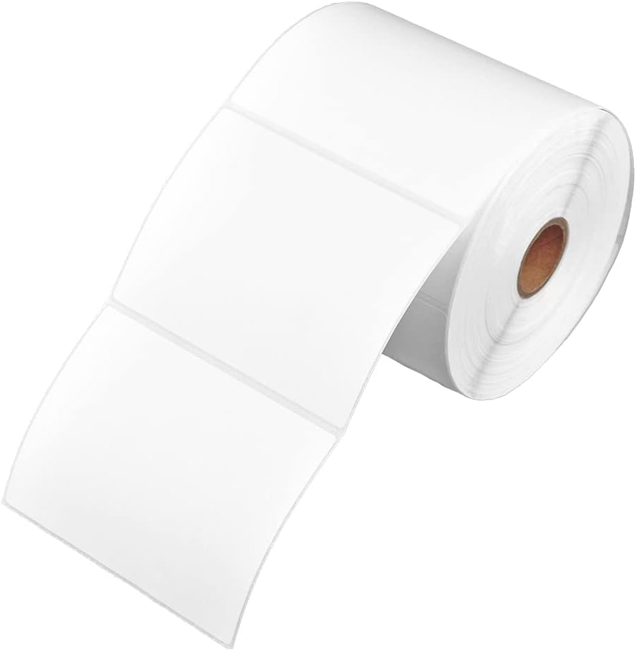 4 x 3 Direct Thermal Label, 850 Labels per Roll - for Zebra, Arkscan and All Other Non-Dymo Thermal Label Printers.