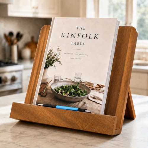 OGAMOS Cookbook Stand for Kitchen Counter,Recipe Book Holder with Pen Slot by OGAMOS - Used condition - US$18.99