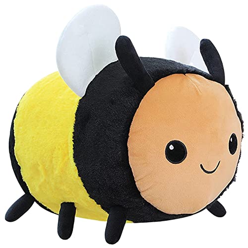 FYDZBSL Peluche de Abeja Súper Suave,Peluche de Abeja Lindo Muñeco Lindo Animal de Peluche Abeja Juguete Peluche Suave Almohada de Felpa de Abeja Amarilla para Niños Cumpleaños Regalo